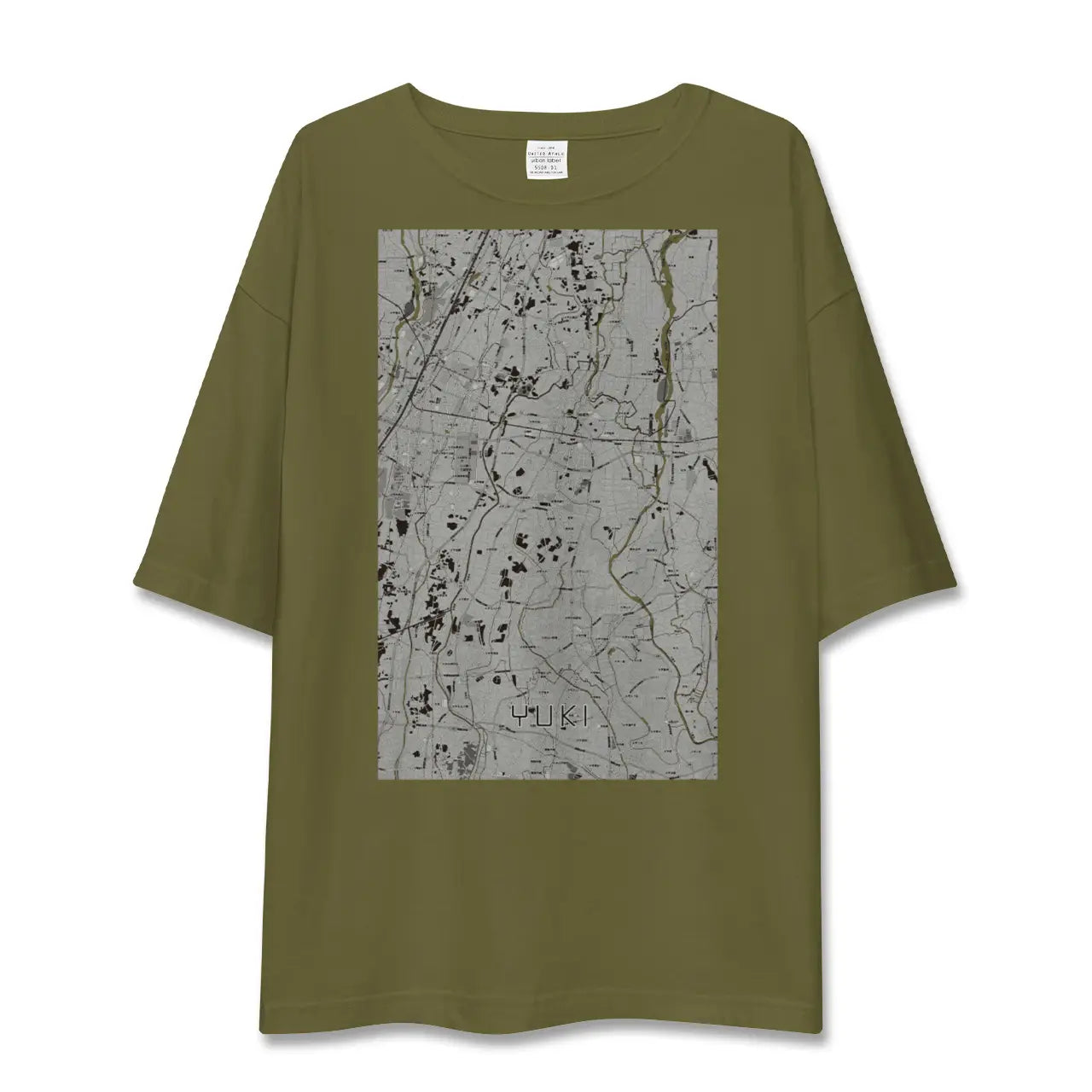 【結城(茨城県)】地図柄ビッグシルエットTシャツ
