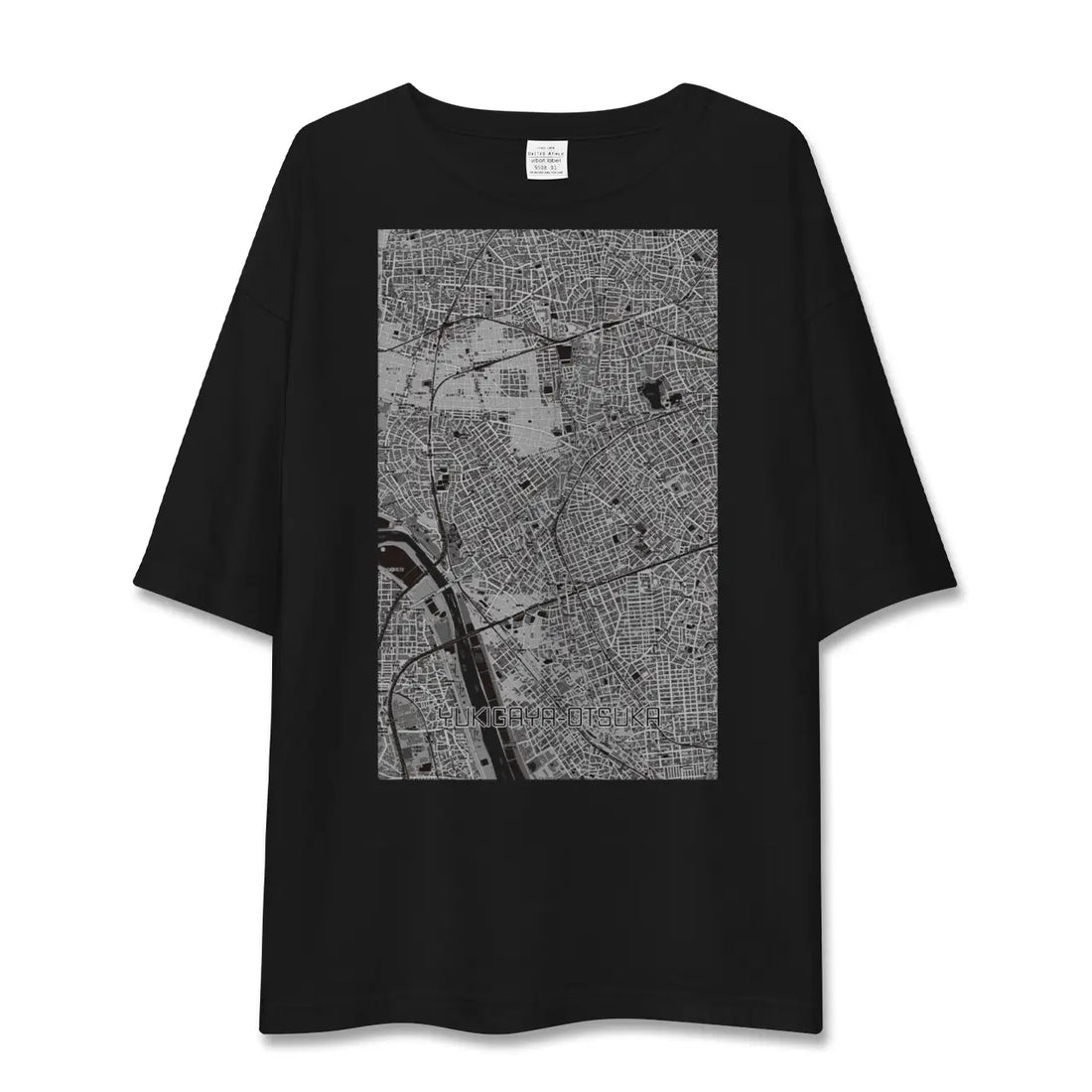 【雪が谷大塚(東京都)】地図柄ビッグシルエットTシャツ