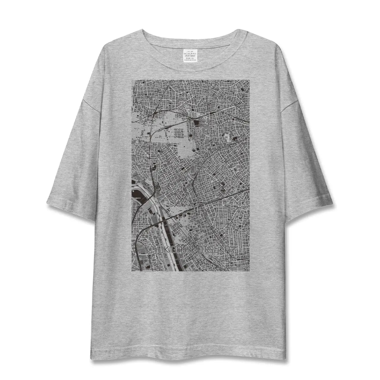 【雪が谷大塚(東京都)】地図柄ビッグシルエットTシャツ