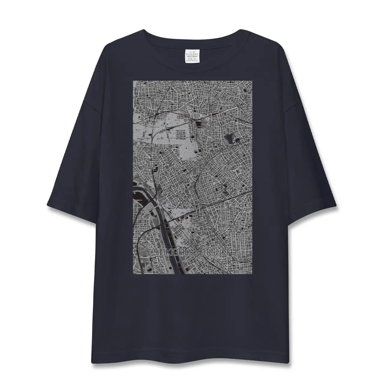 【雪が谷大塚(東京都)】地図柄ビッグシルエットTシャツ