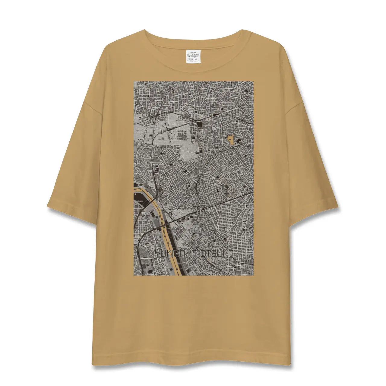 【雪が谷大塚(東京都)】地図柄ビッグシルエットTシャツ