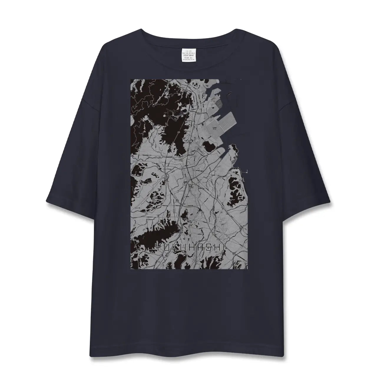 【行橋(福岡県)】地図柄ビッグシルエットTシャツ