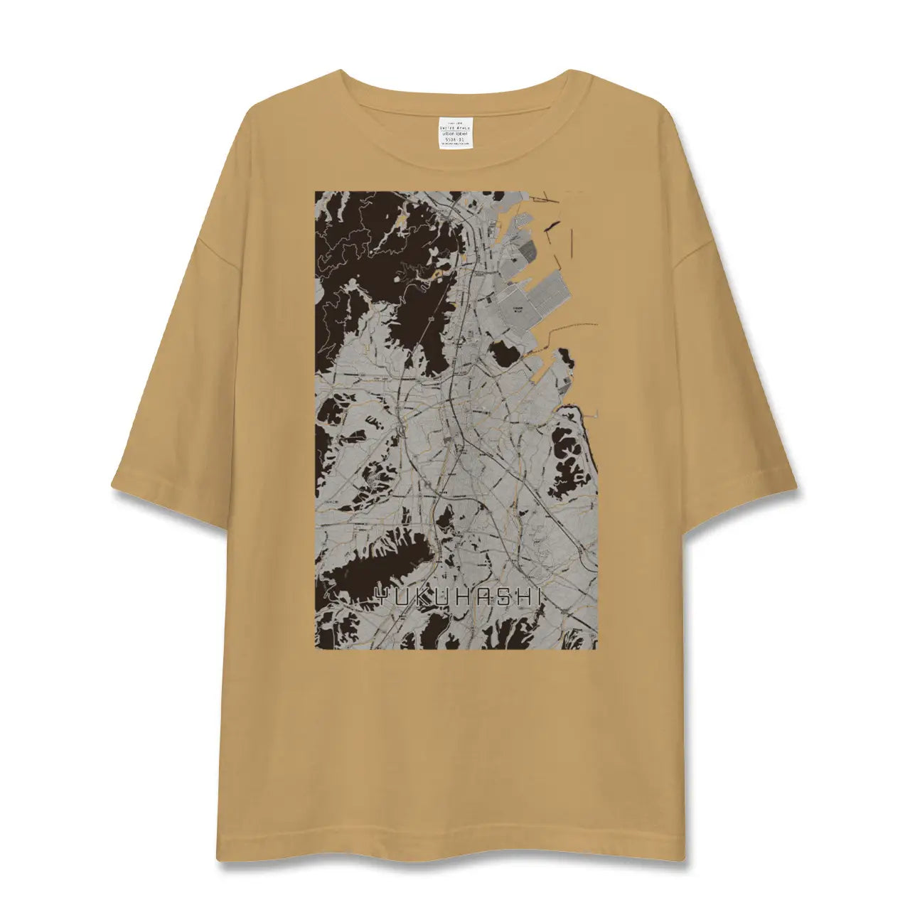【行橋(福岡県)】地図柄ビッグシルエットTシャツ