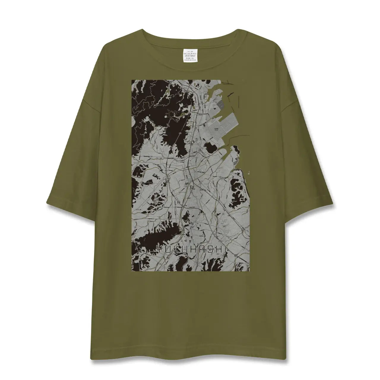 【行橋(福岡県)】地図柄ビッグシルエットTシャツ