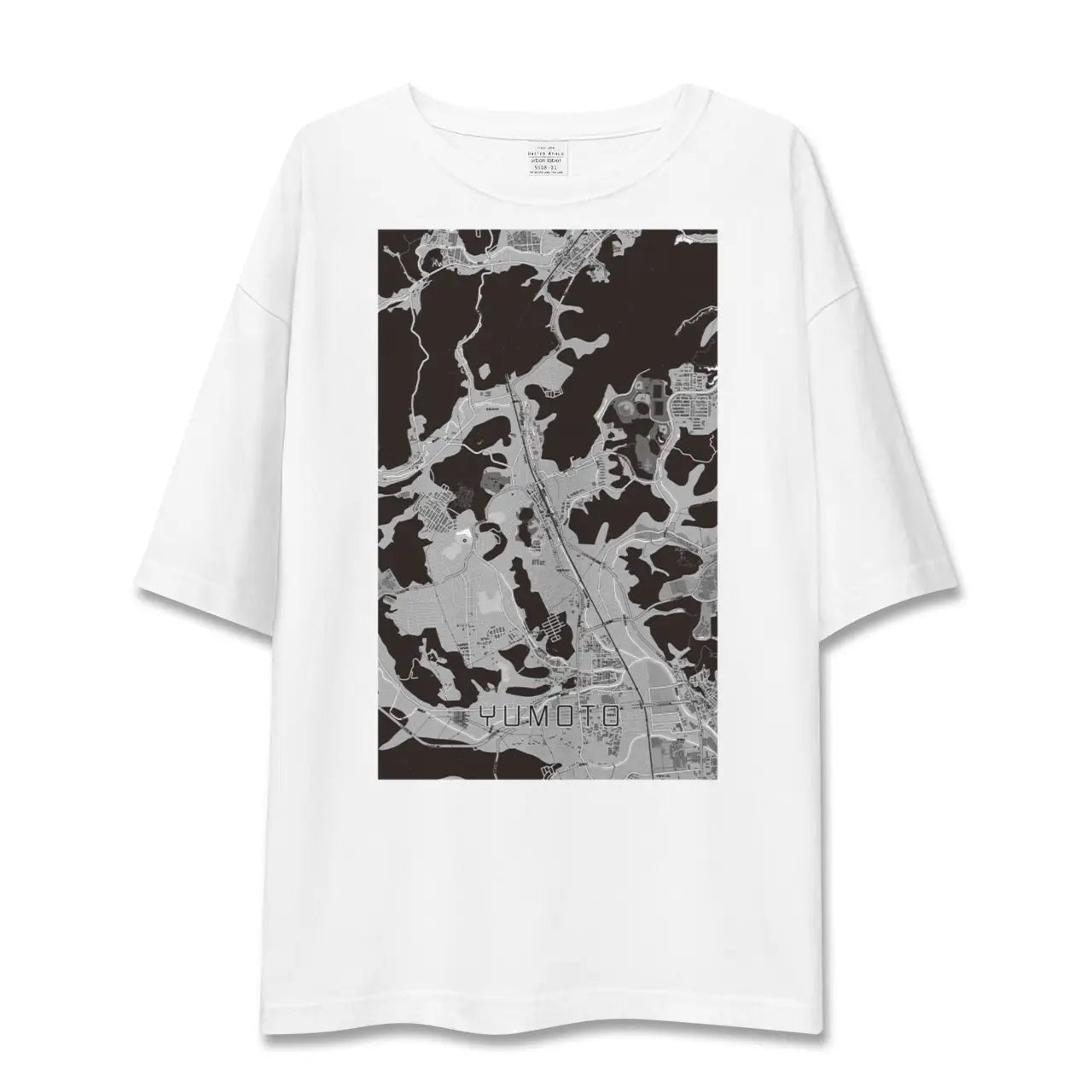 【湯本(福島県)】地図柄ビッグシルエットTシャツ