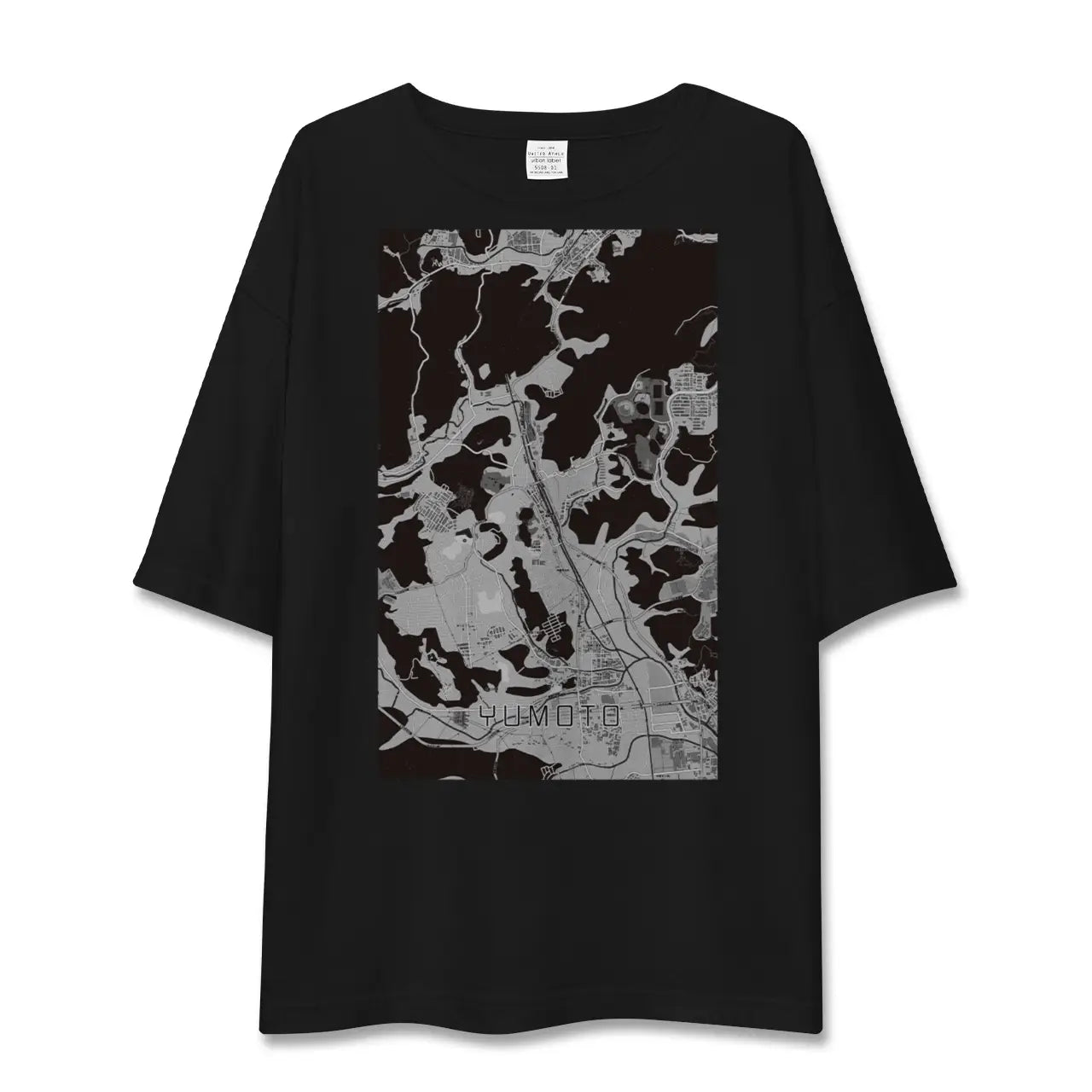 【湯本(福島県)】地図柄ビッグシルエットTシャツ