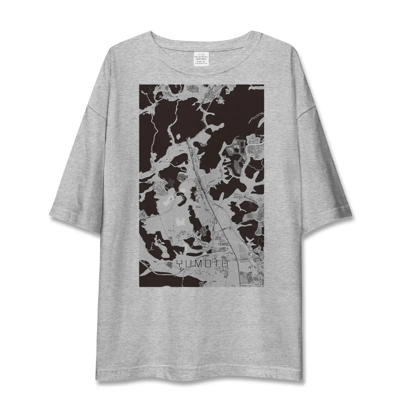 【湯本(福島県)】地図柄ビッグシルエットTシャツ