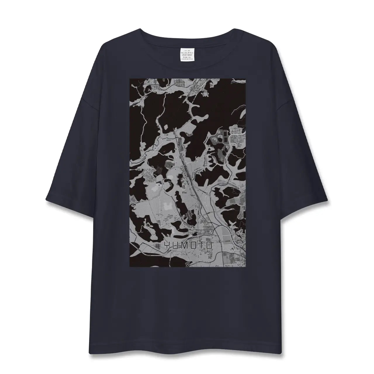 【湯本(福島県)】地図柄ビッグシルエットTシャツ