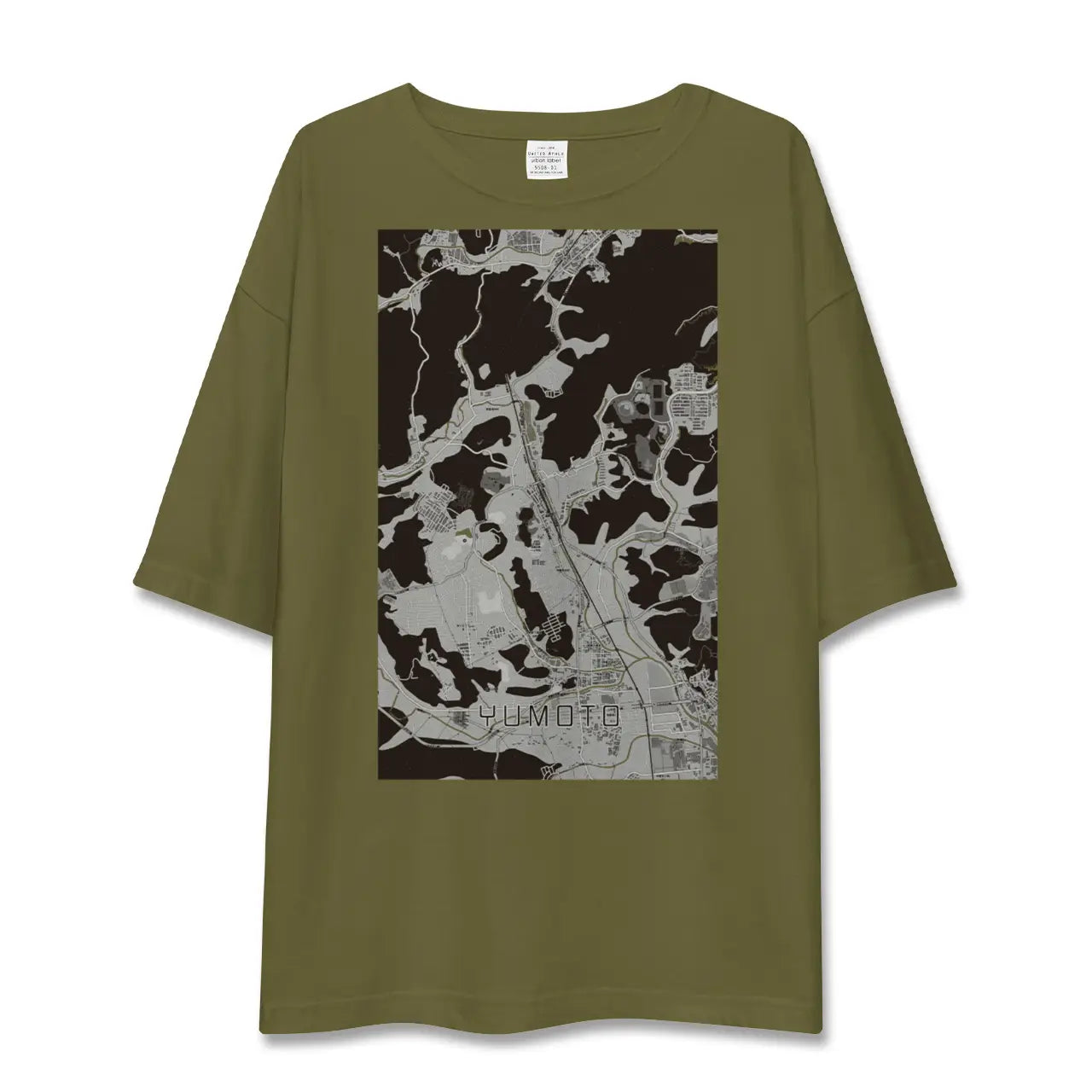 【湯本(福島県)】地図柄ビッグシルエットTシャツ