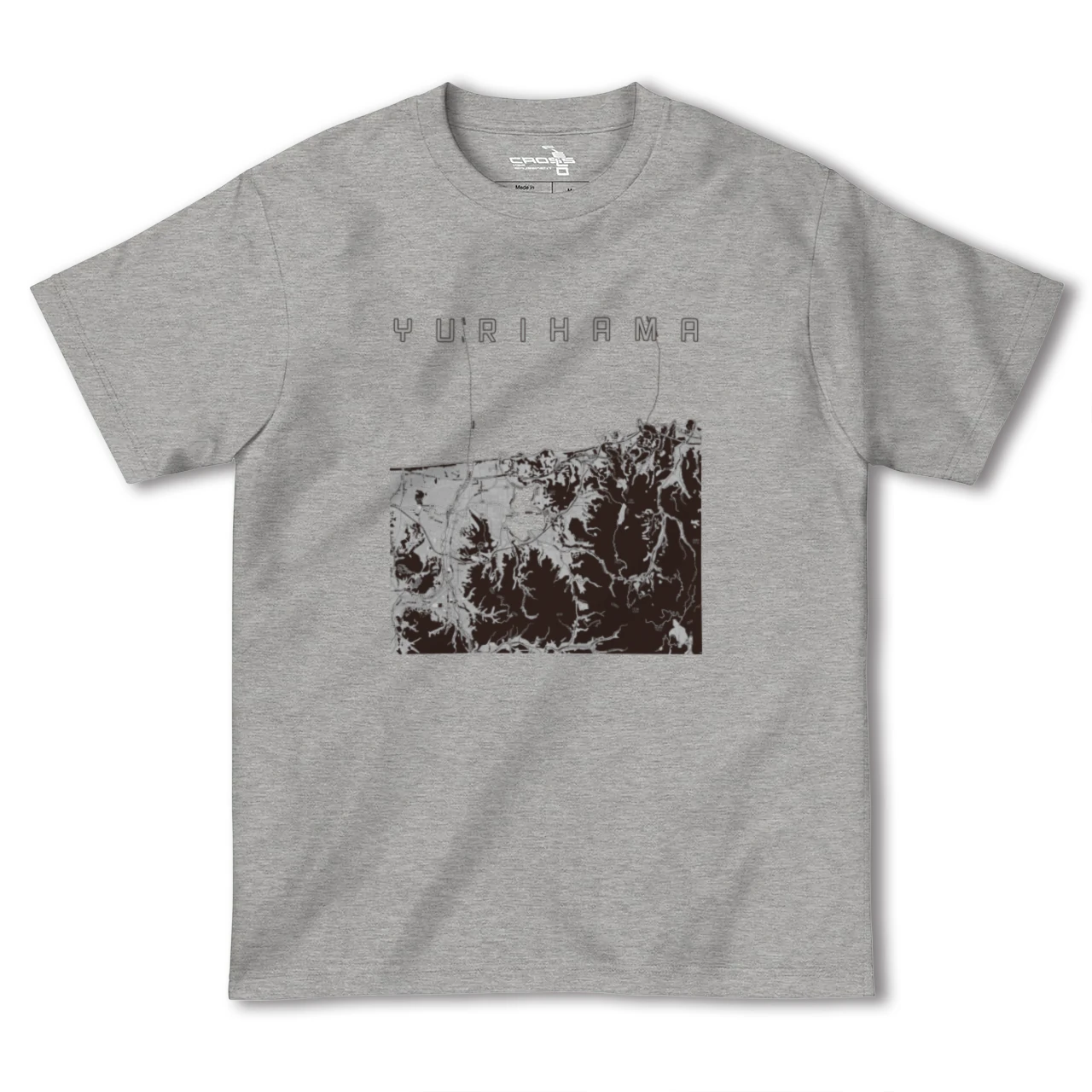 【湯梨浜(鳥取県)】地図柄ヘビーウェイトTシャツ