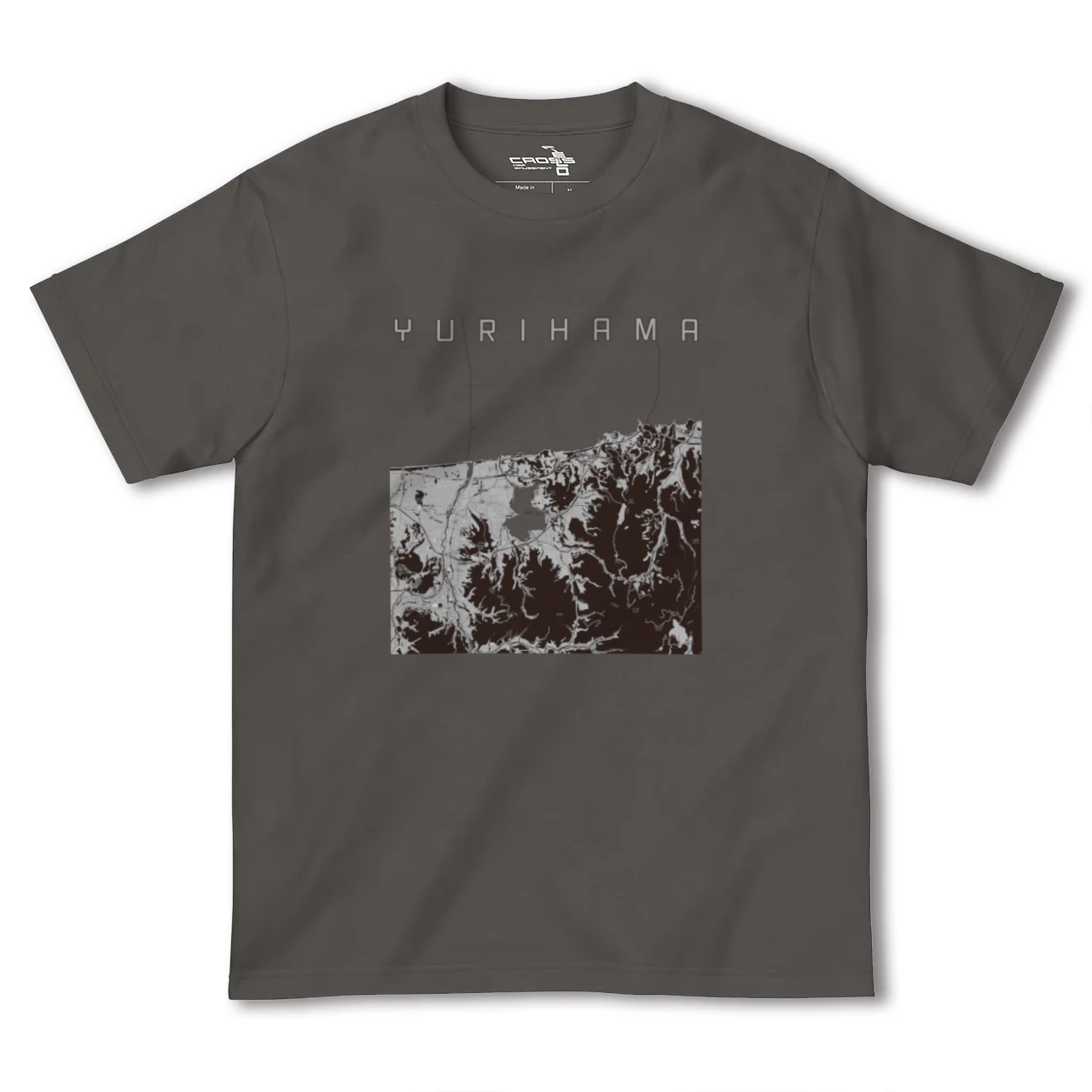 【湯梨浜(鳥取県)】地図柄ヘビーウェイトTシャツ