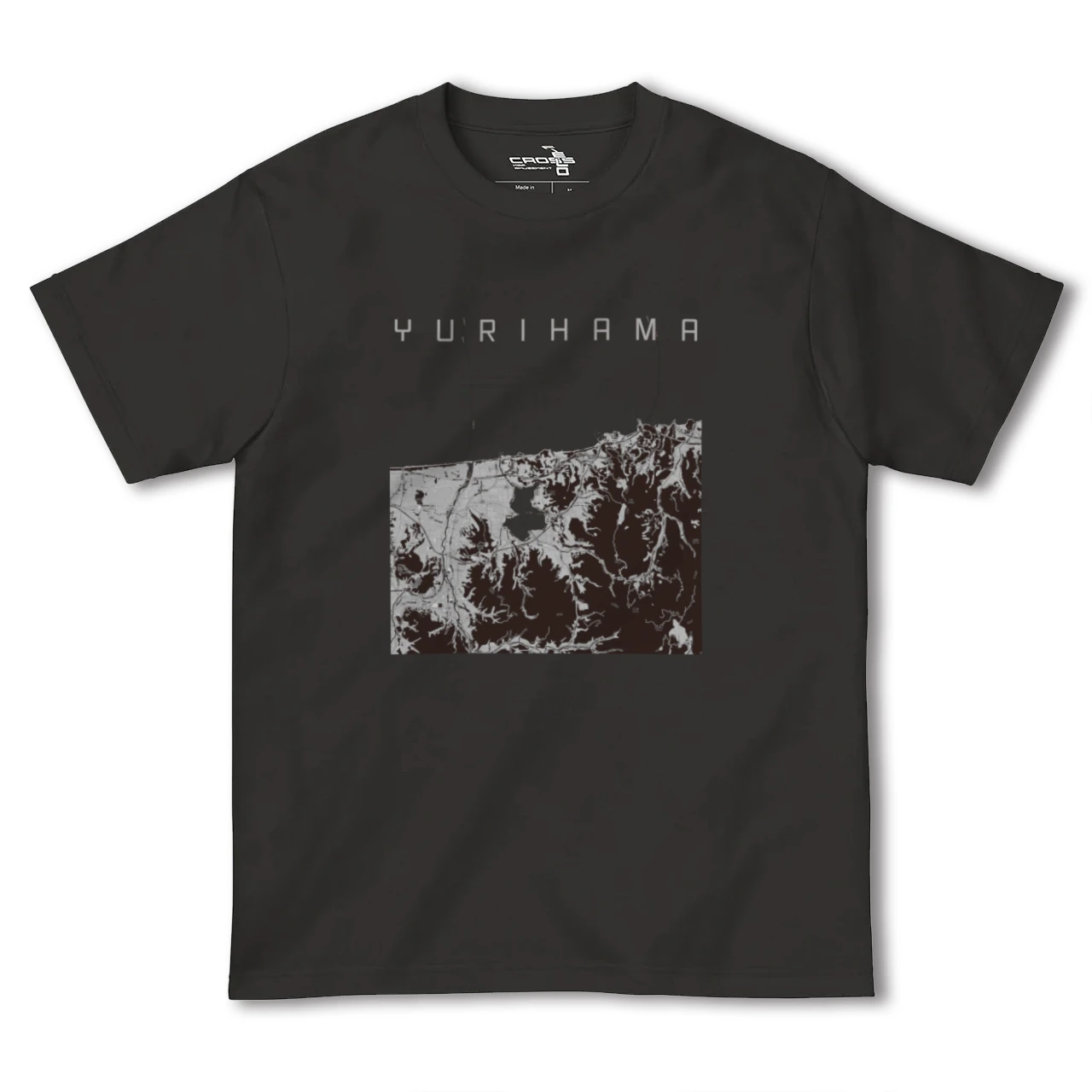 【湯梨浜(鳥取県)】地図柄ヘビーウェイトTシャツ