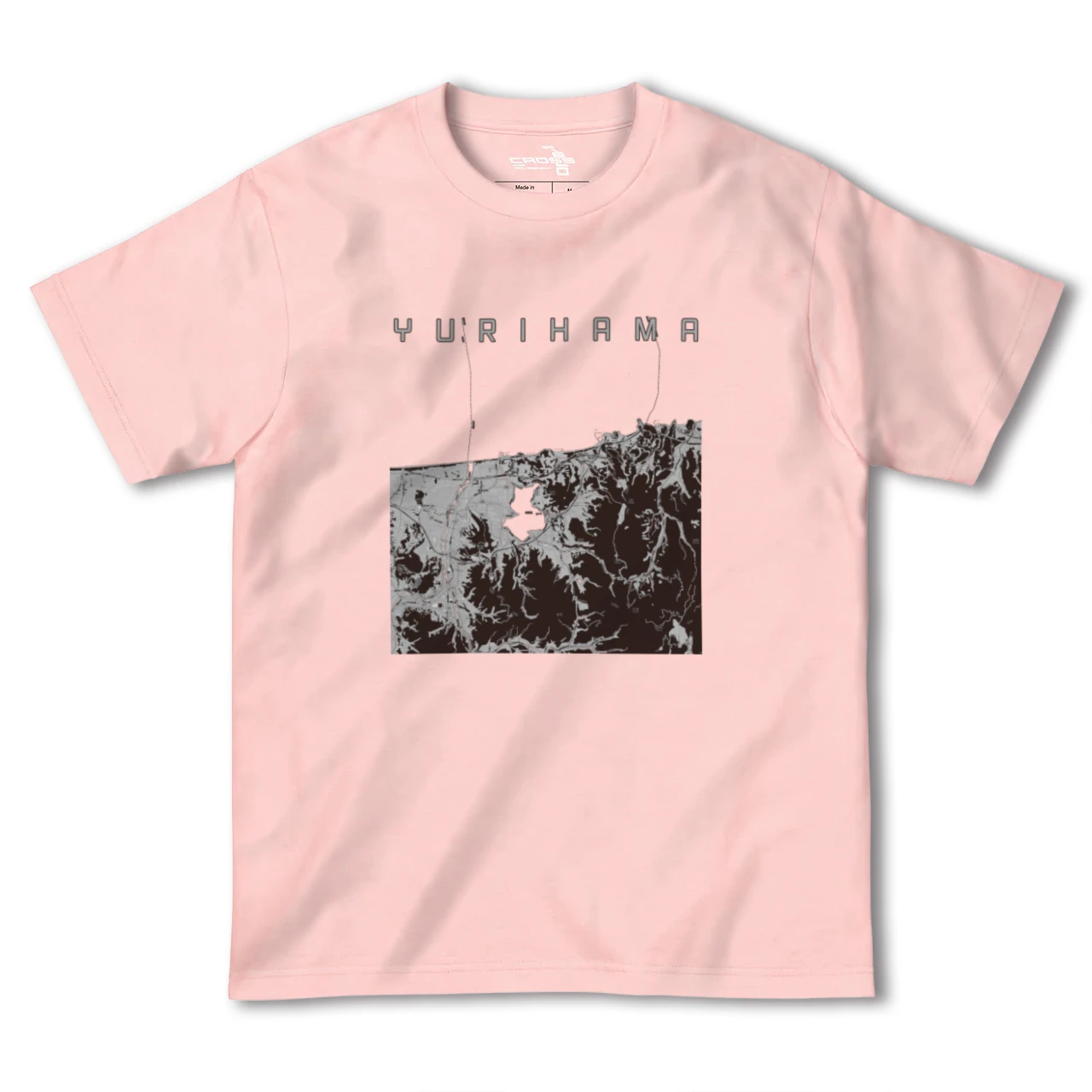 【湯梨浜(鳥取県)】地図柄ヘビーウェイトTシャツ