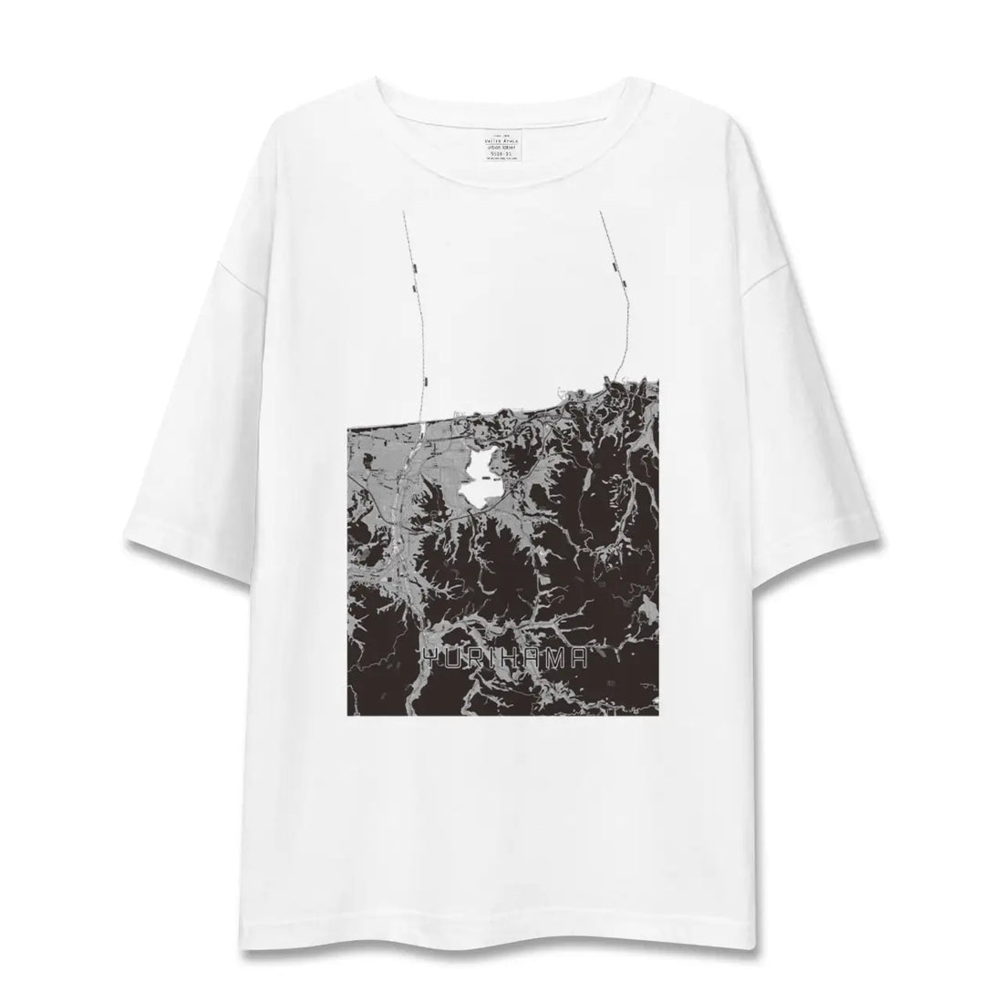 【湯梨浜(鳥取県)】地図柄ビッグシルエットTシャツ