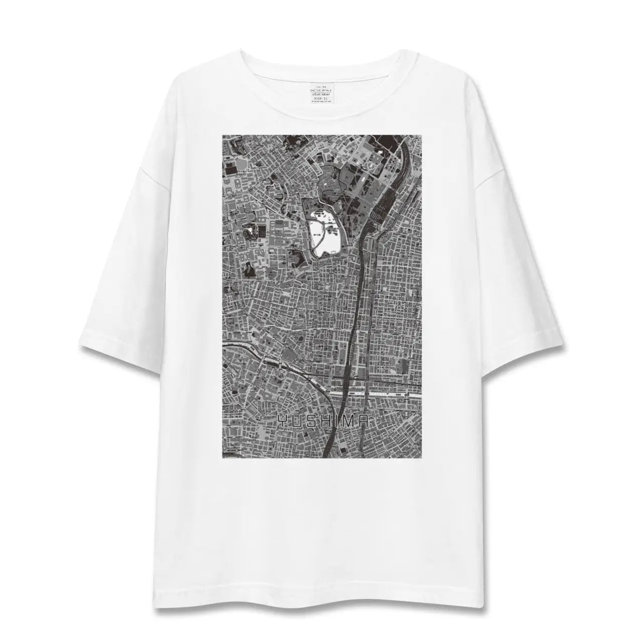 【湯島(東京都)】地図柄ビッグシルエットTシャツ