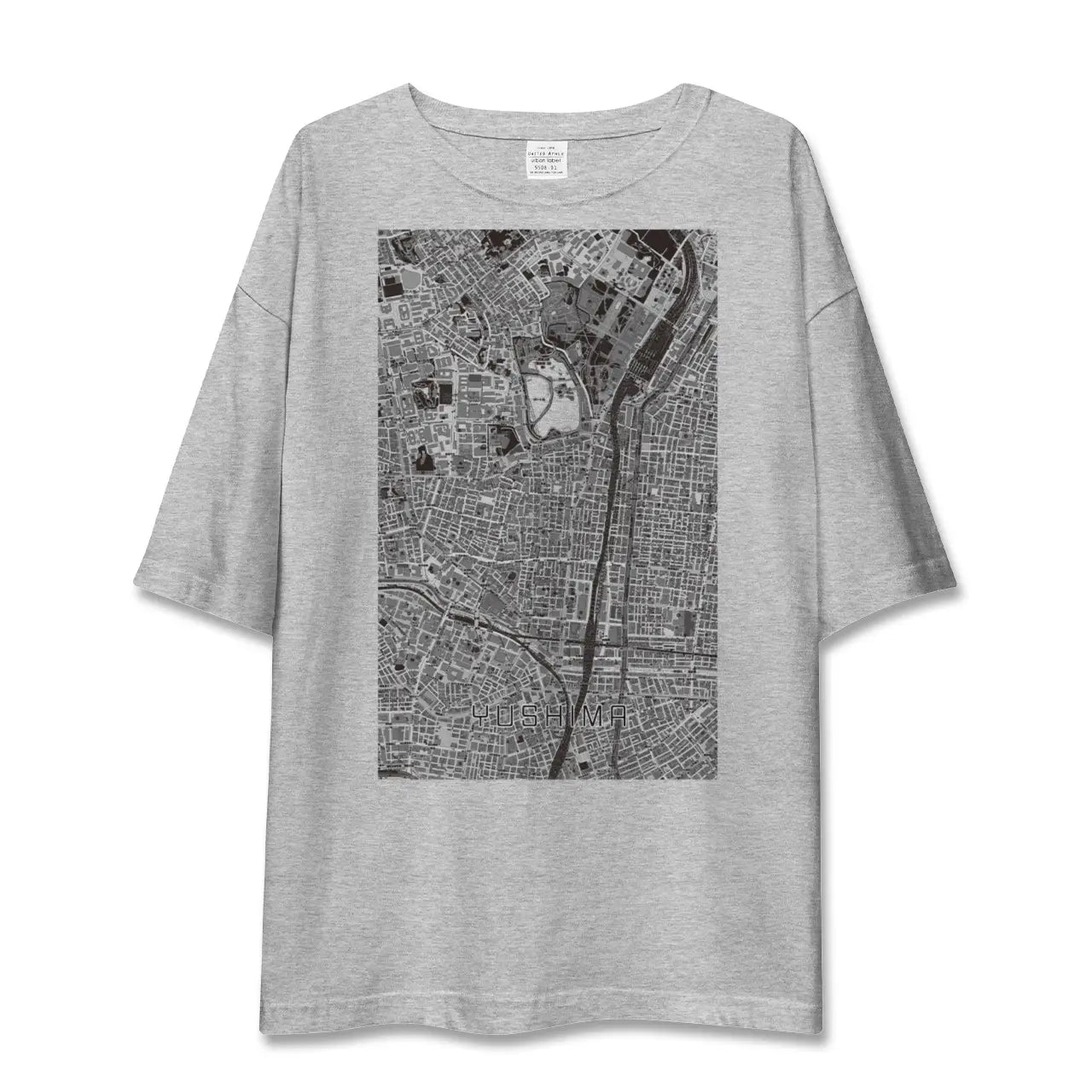 【湯島(東京都)】地図柄ビッグシルエットTシャツ