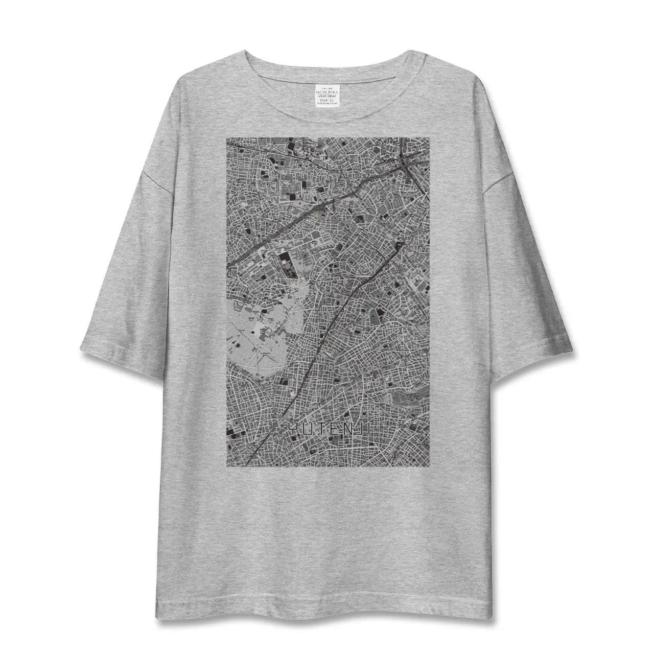 【祐天寺(東京都)】地図柄ビッグシルエットTシャツ