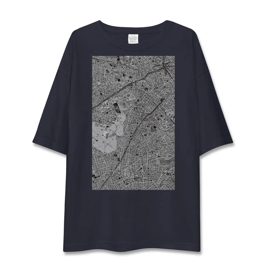 【祐天寺(東京都)】地図柄ビッグシルエットTシャツ