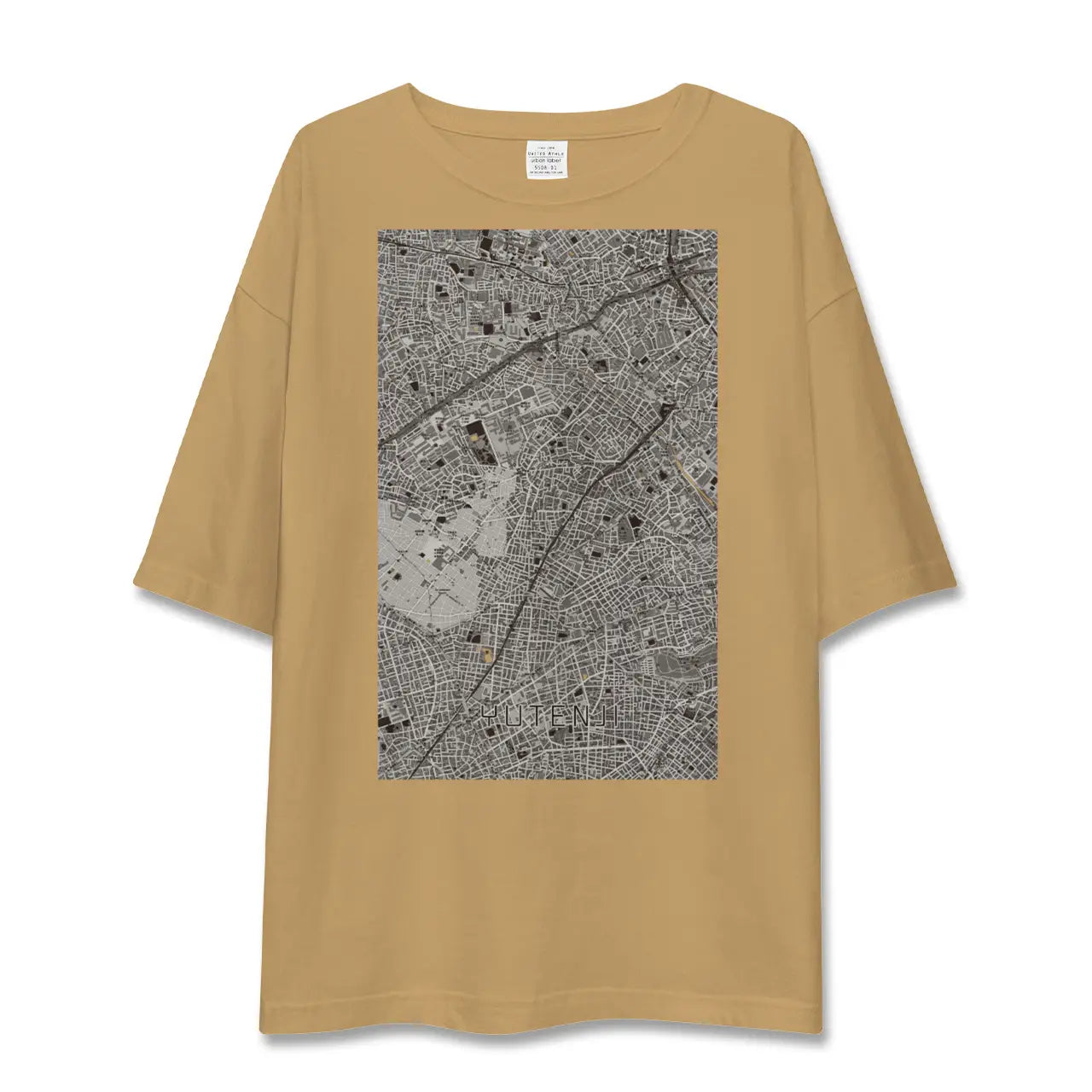 【祐天寺(東京都)】地図柄ビッグシルエットTシャツ
