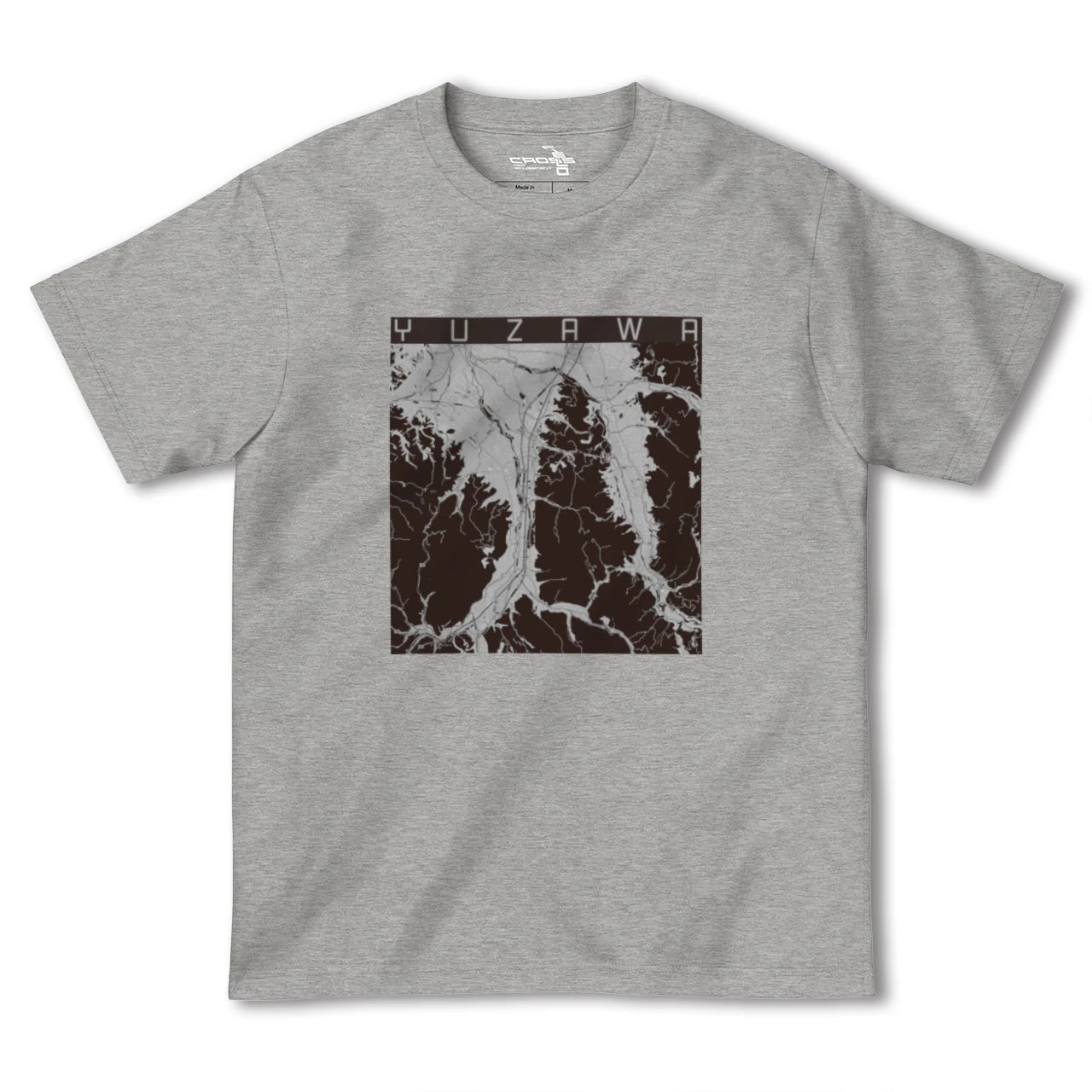 【湯沢(秋田県)】地図柄ヘビーウェイトTシャツ