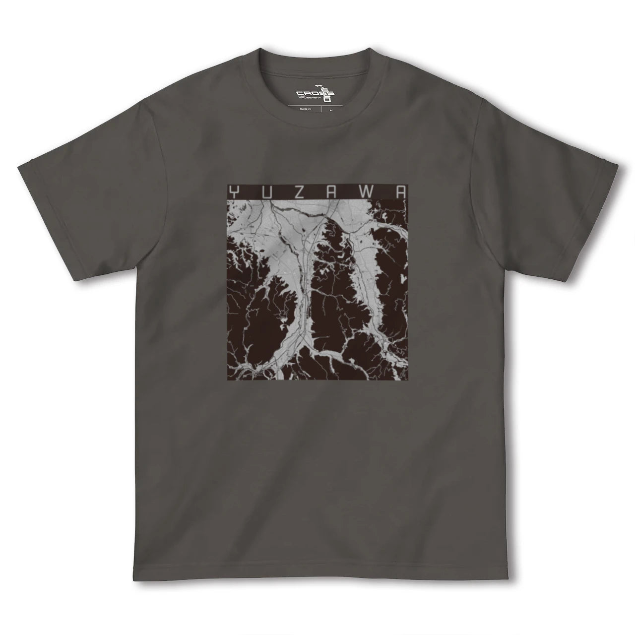 【湯沢(秋田県)】地図柄ヘビーウェイトTシャツ