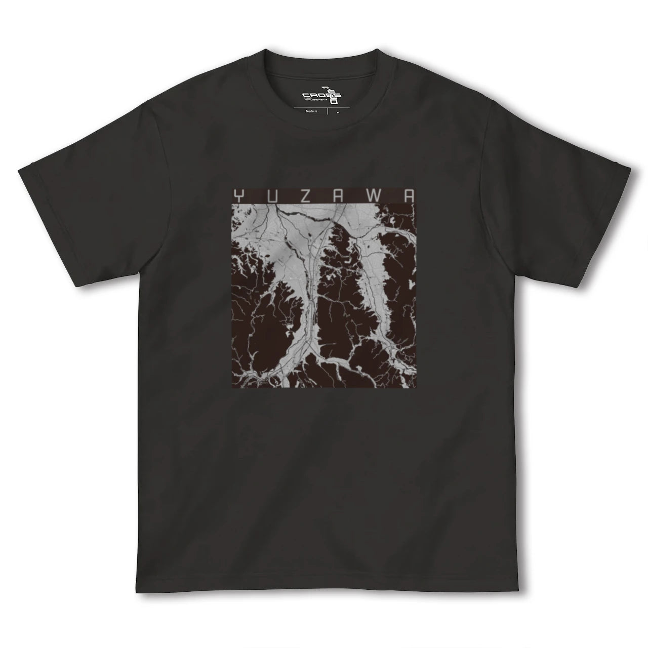 【湯沢(秋田県)】地図柄ヘビーウェイトTシャツ