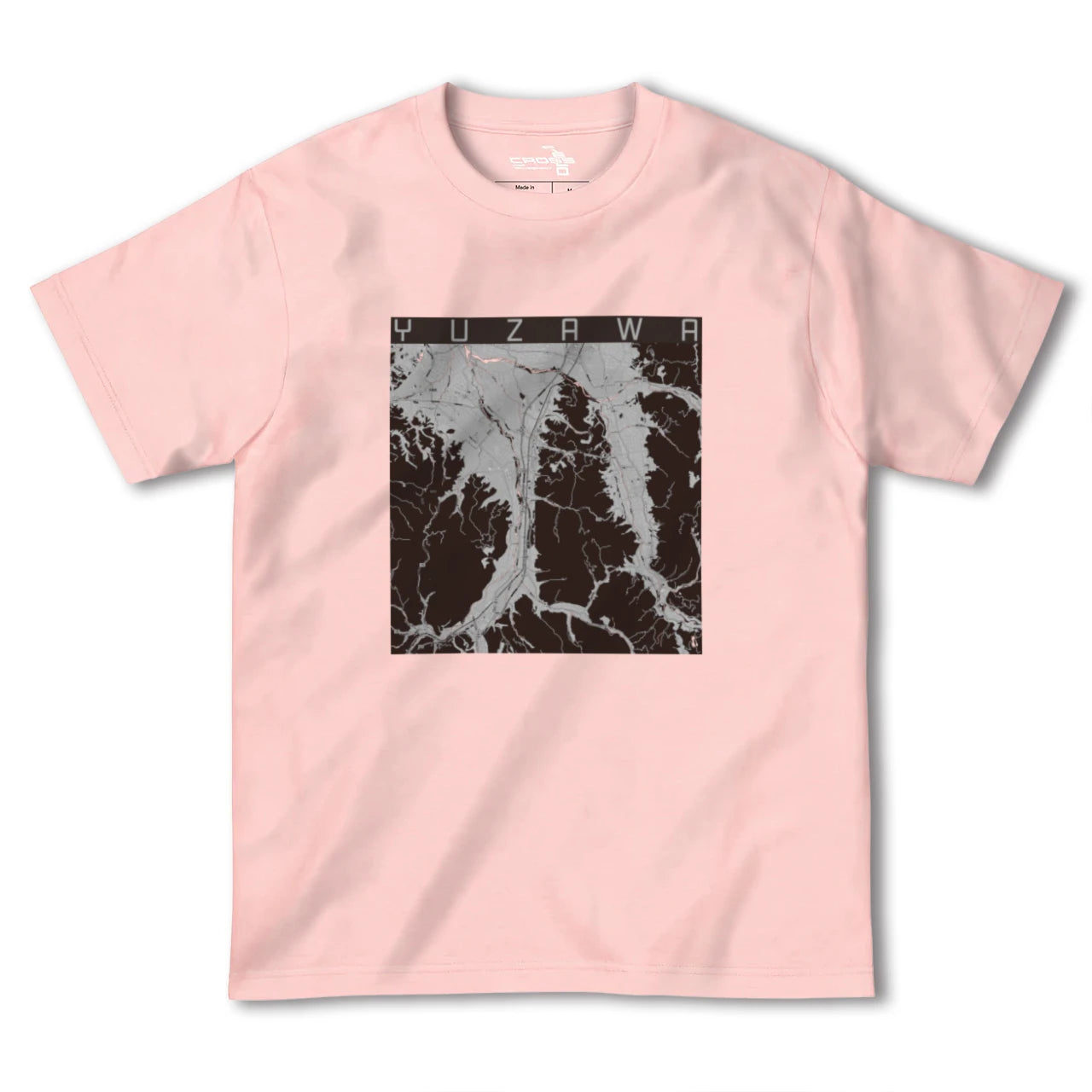【湯沢(秋田県)】地図柄ヘビーウェイトTシャツ