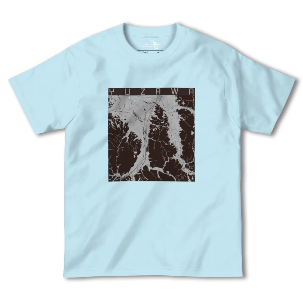 【湯沢(秋田県)】地図柄ヘビーウェイトTシャツ
