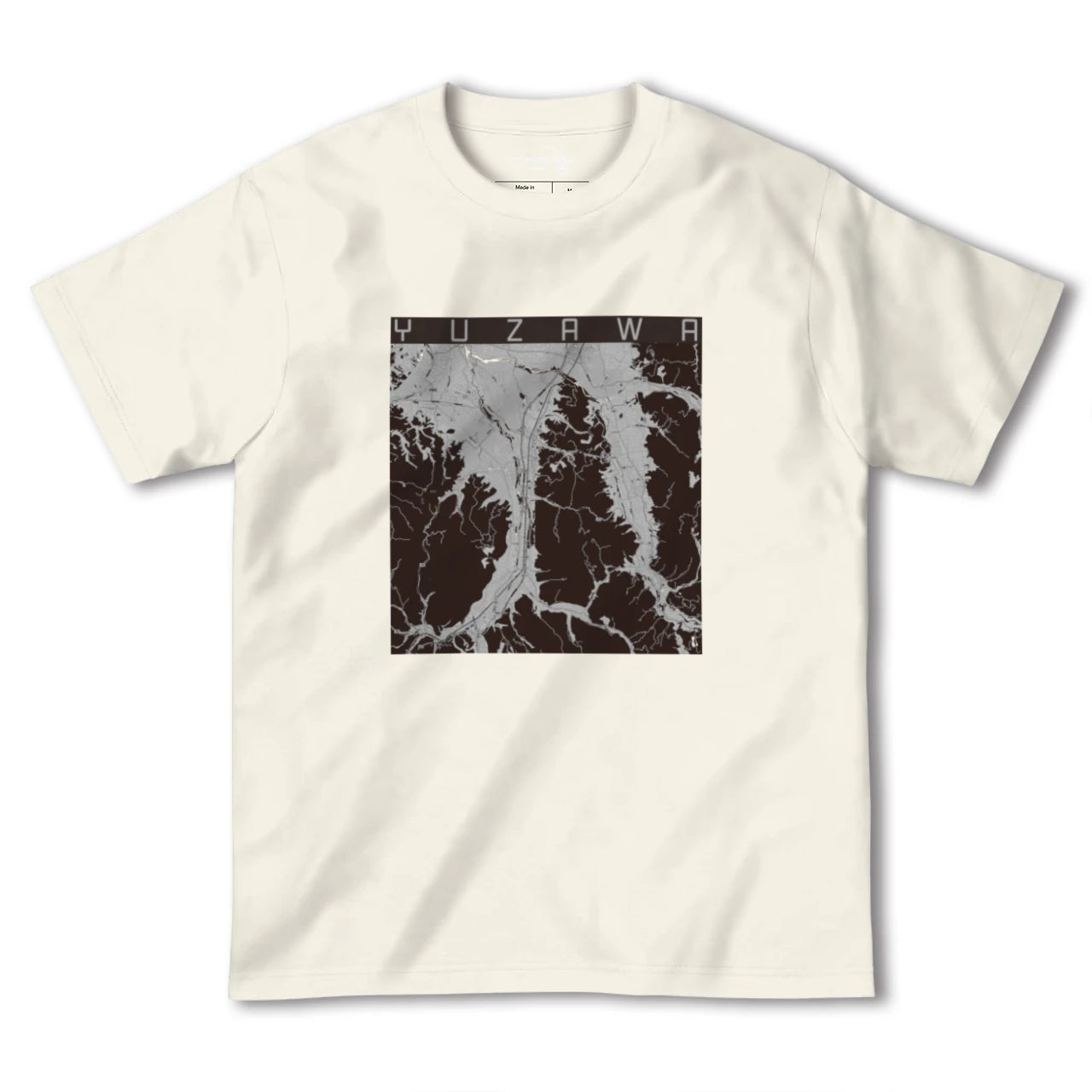 【湯沢(秋田県)】地図柄ヘビーウェイトTシャツ