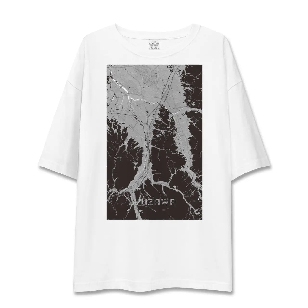 【湯沢(秋田県)】地図柄ビッグシルエットTシャツ