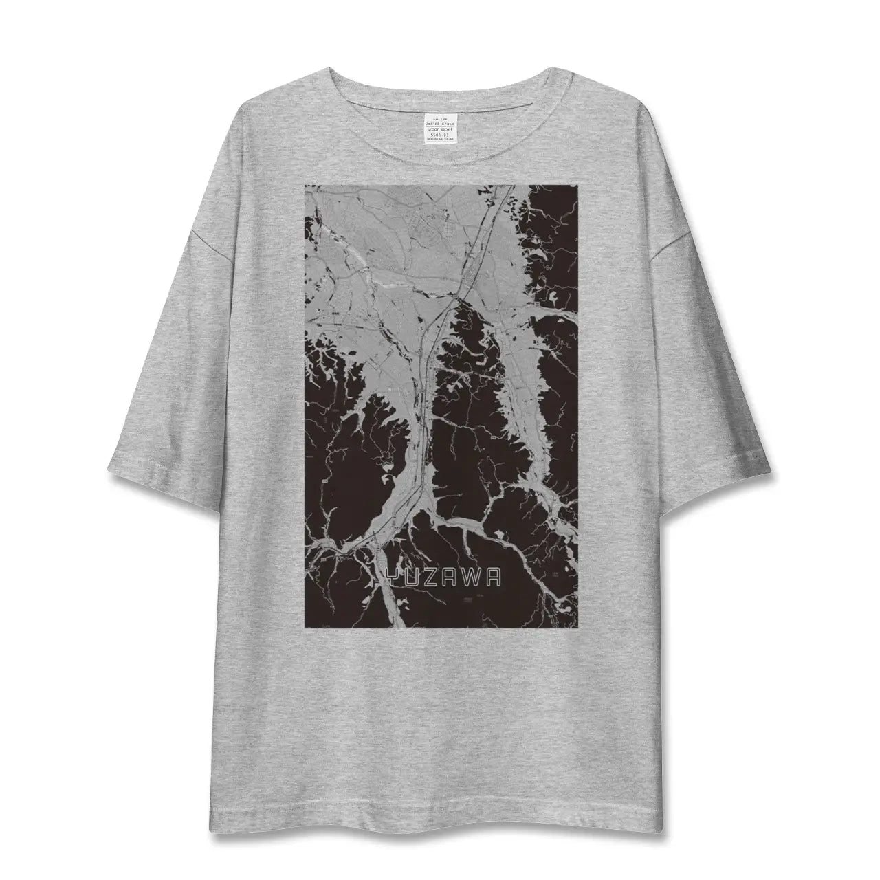 【湯沢(秋田県)】地図柄ビッグシルエットTシャツ