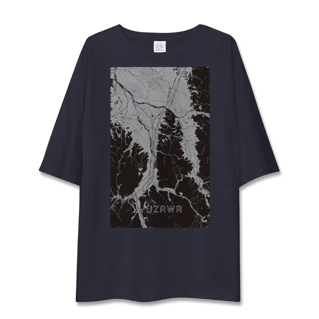 【湯沢(秋田県)】地図柄ビッグシルエットTシャツ