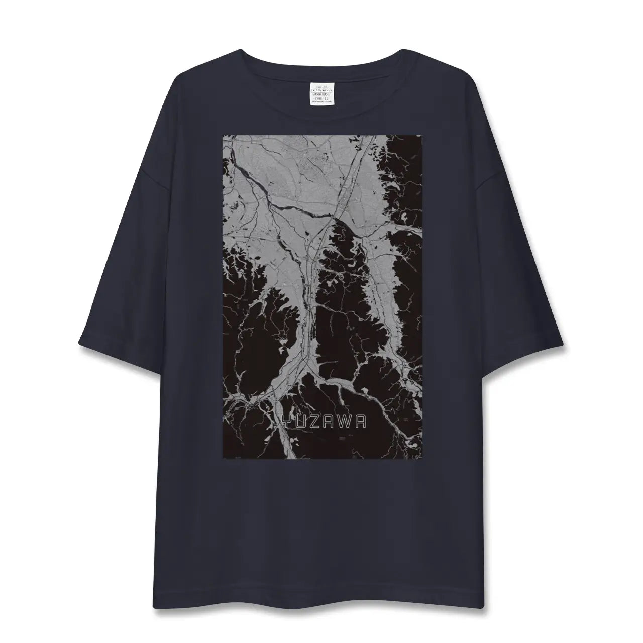 【湯沢(秋田県)】地図柄ビッグシルエットTシャツ
