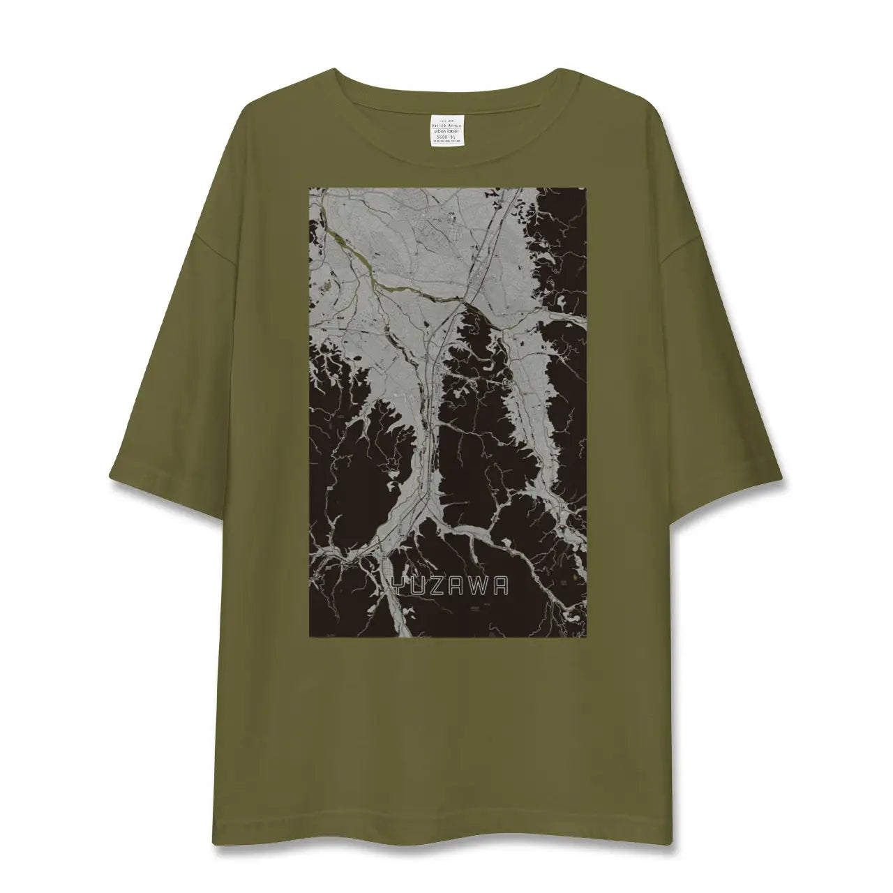 【湯沢(秋田県)】地図柄ビッグシルエットTシャツ