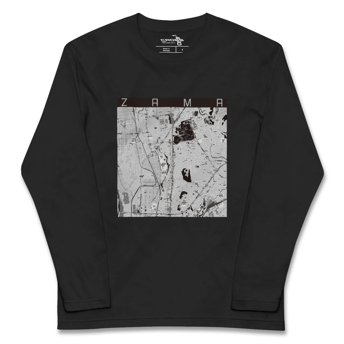 【座間(神奈川県)】地図柄ロングスリーブTシャツ