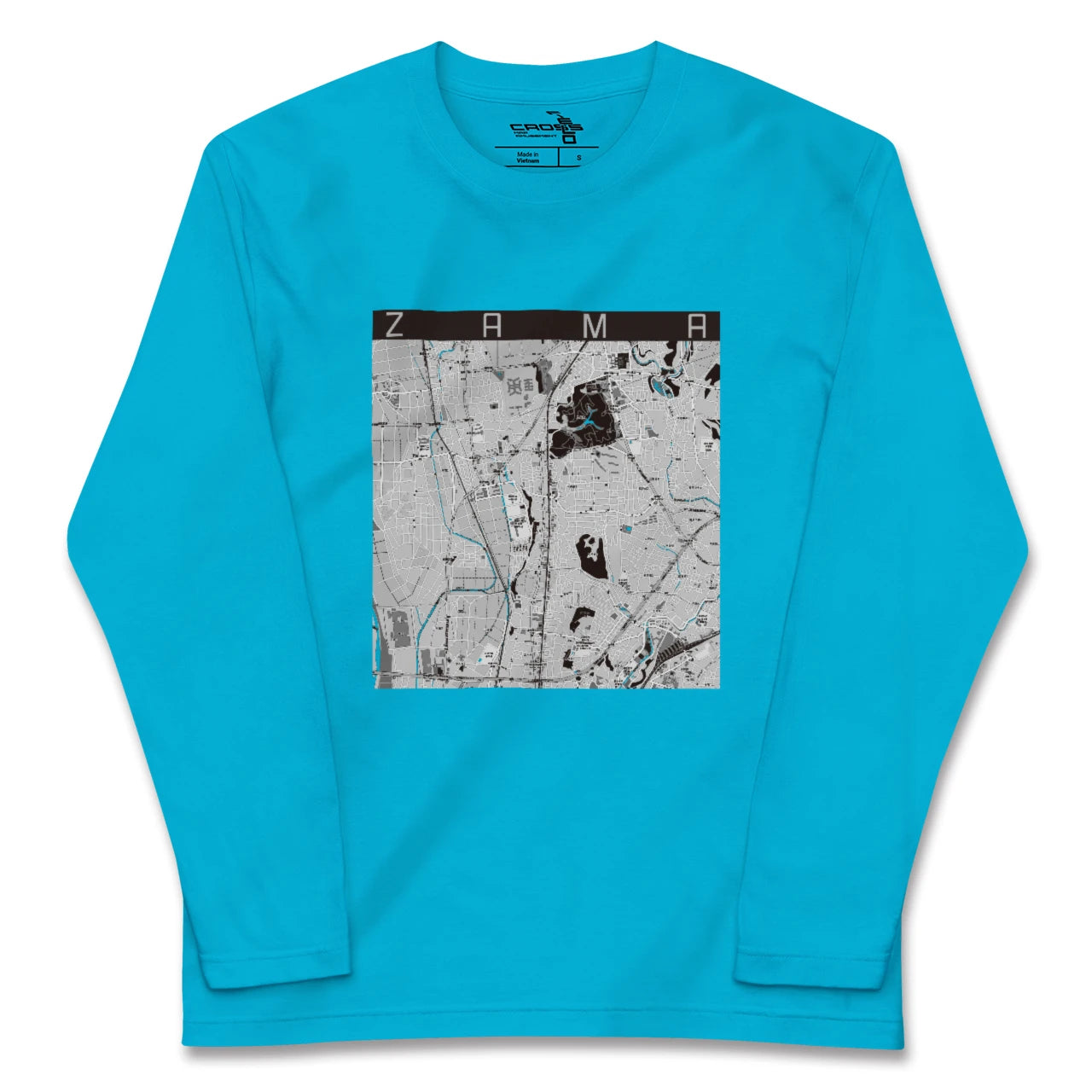 【座間(神奈川県)】地図柄ロングスリーブTシャツ