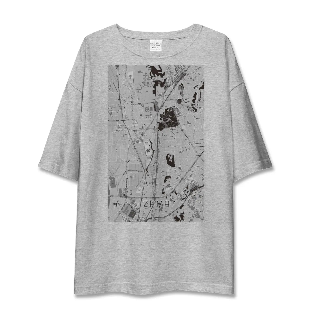【座間(神奈川県)】地図柄ビッグシルエットTシャツ