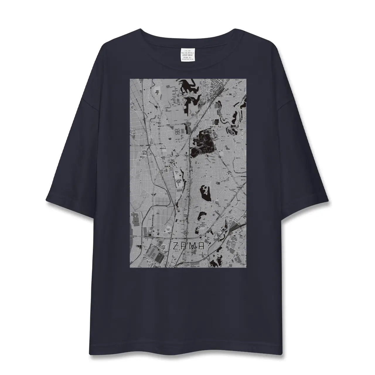 【座間(神奈川県)】地図柄ビッグシルエットTシャツ