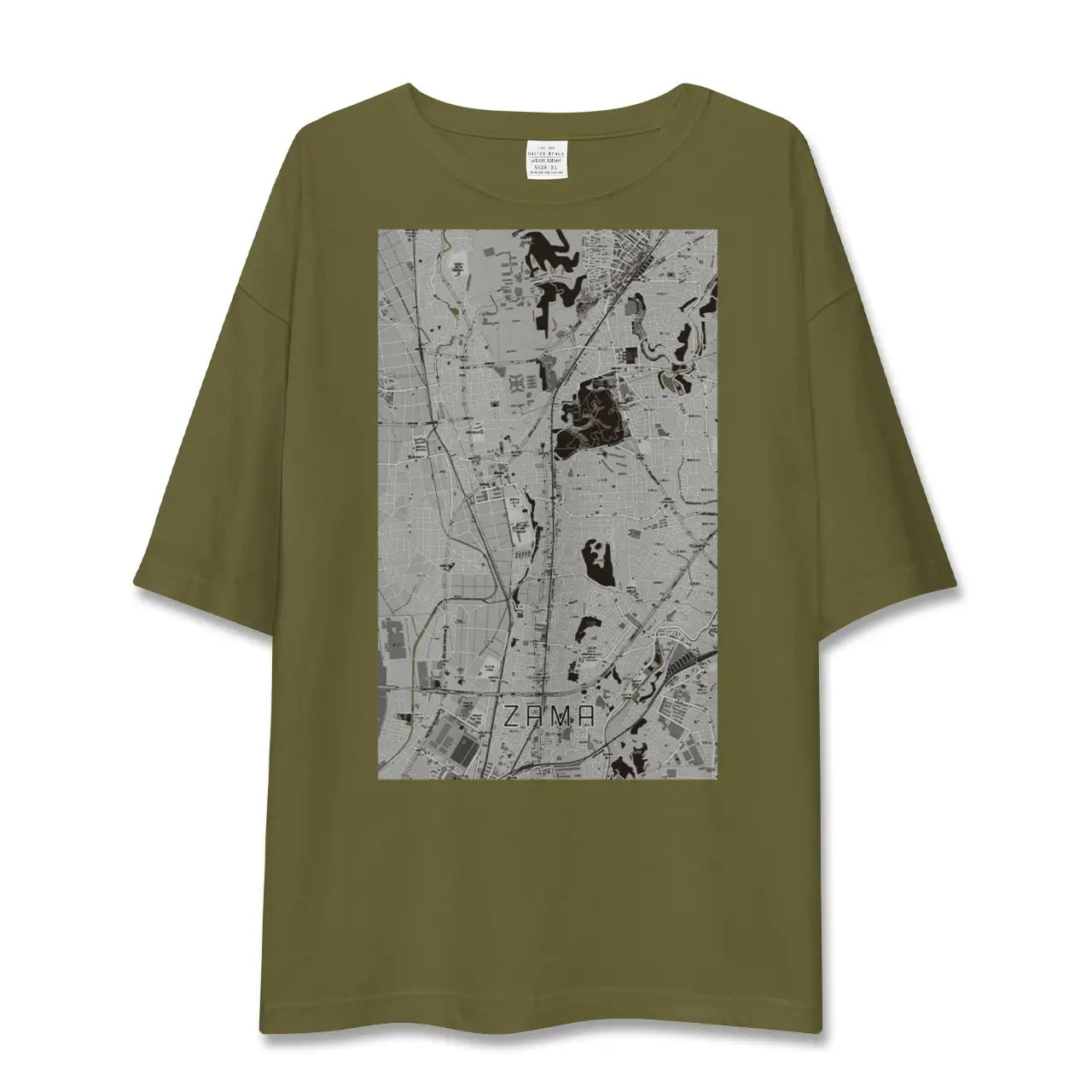 【座間(神奈川県)】地図柄ビッグシルエットTシャツ