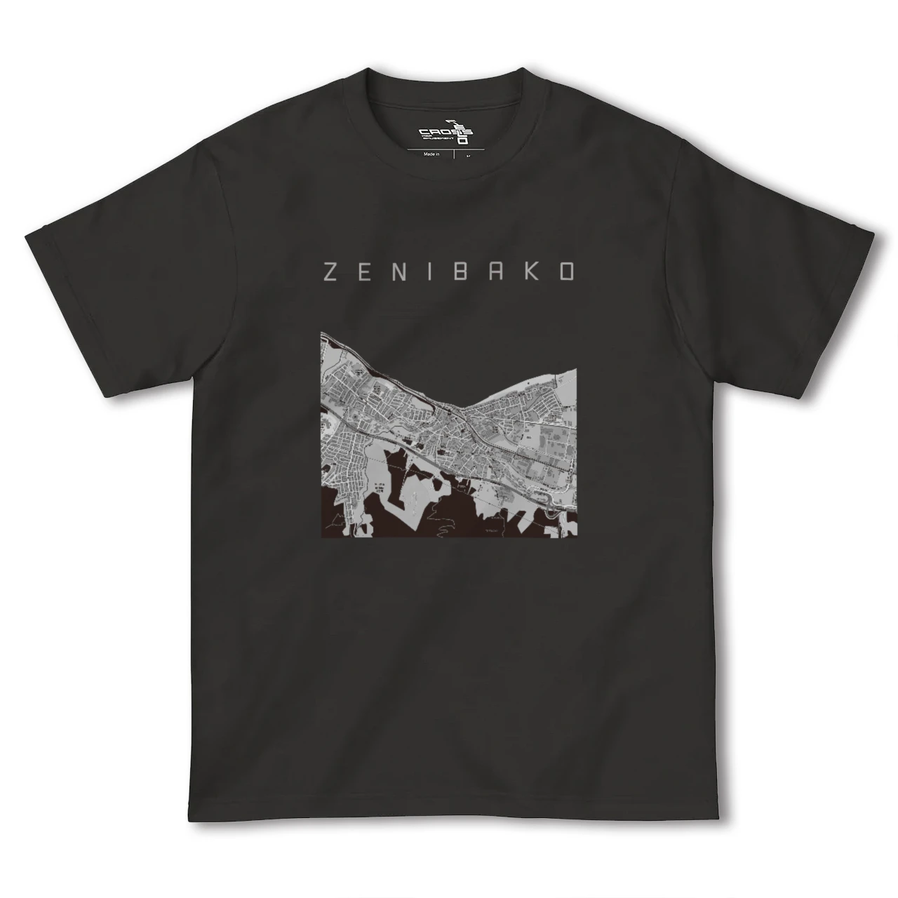 【銭函(北海道)】地図柄ヘビーウェイトTシャツ
