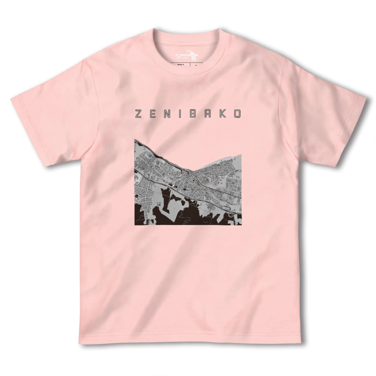 【銭函(北海道)】地図柄ヘビーウェイトTシャツ