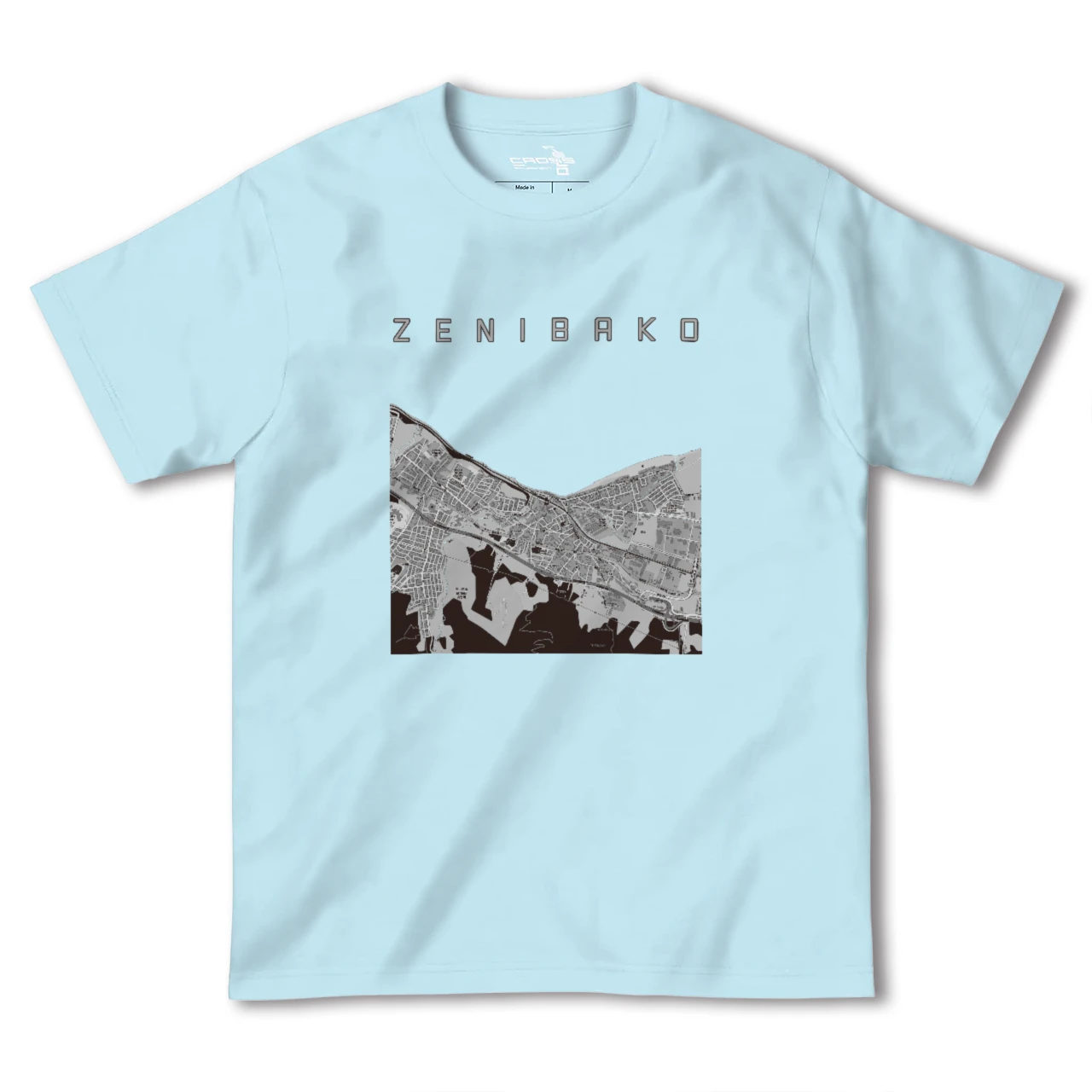 【銭函(北海道)】地図柄ヘビーウェイトTシャツ