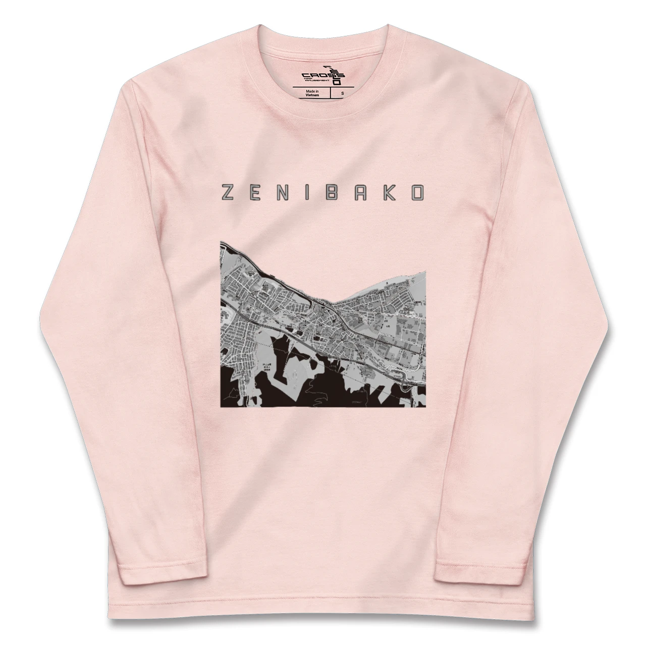 【銭函(北海道)】地図柄ロングスリーブTシャツ