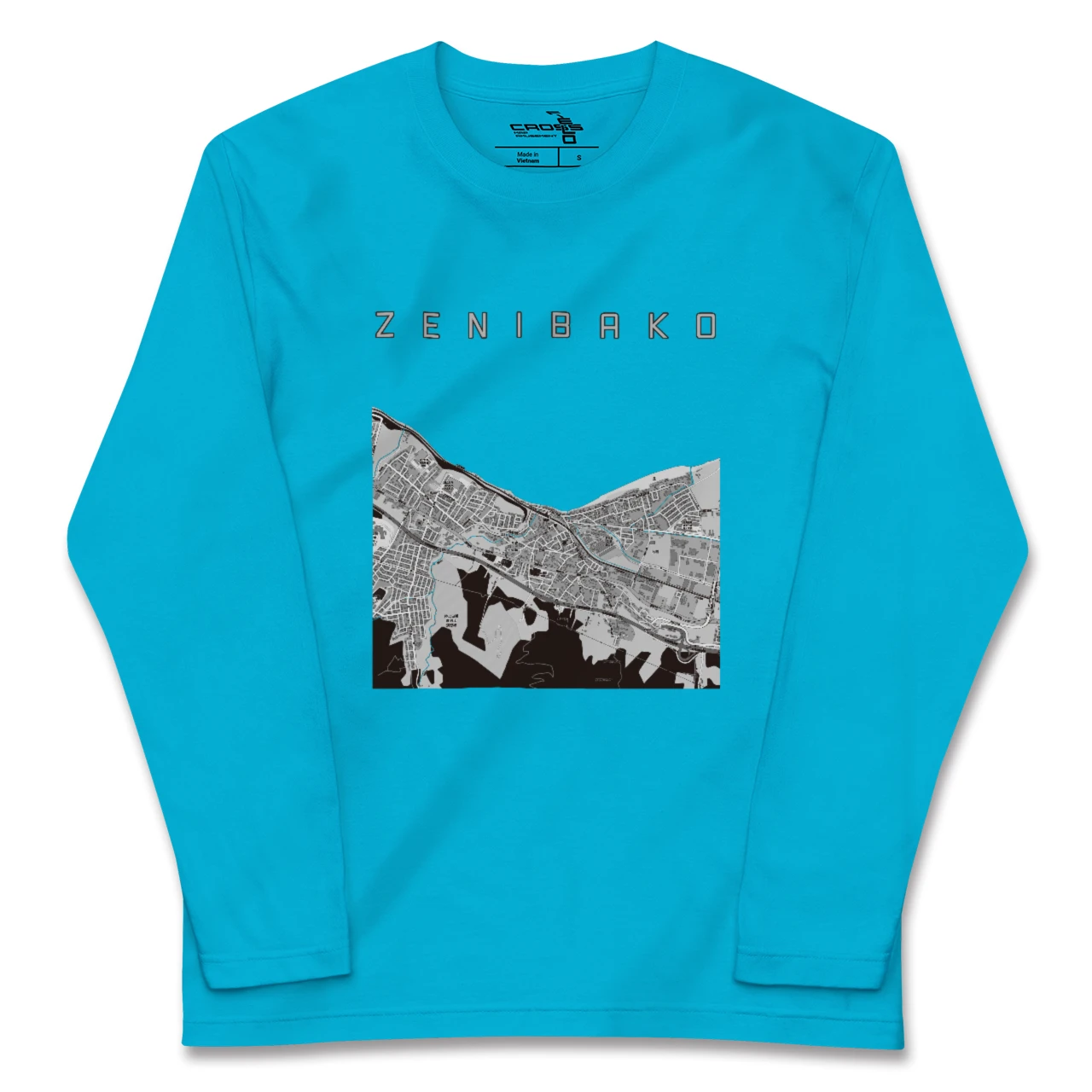 【銭函(北海道)】地図柄ロングスリーブTシャツ