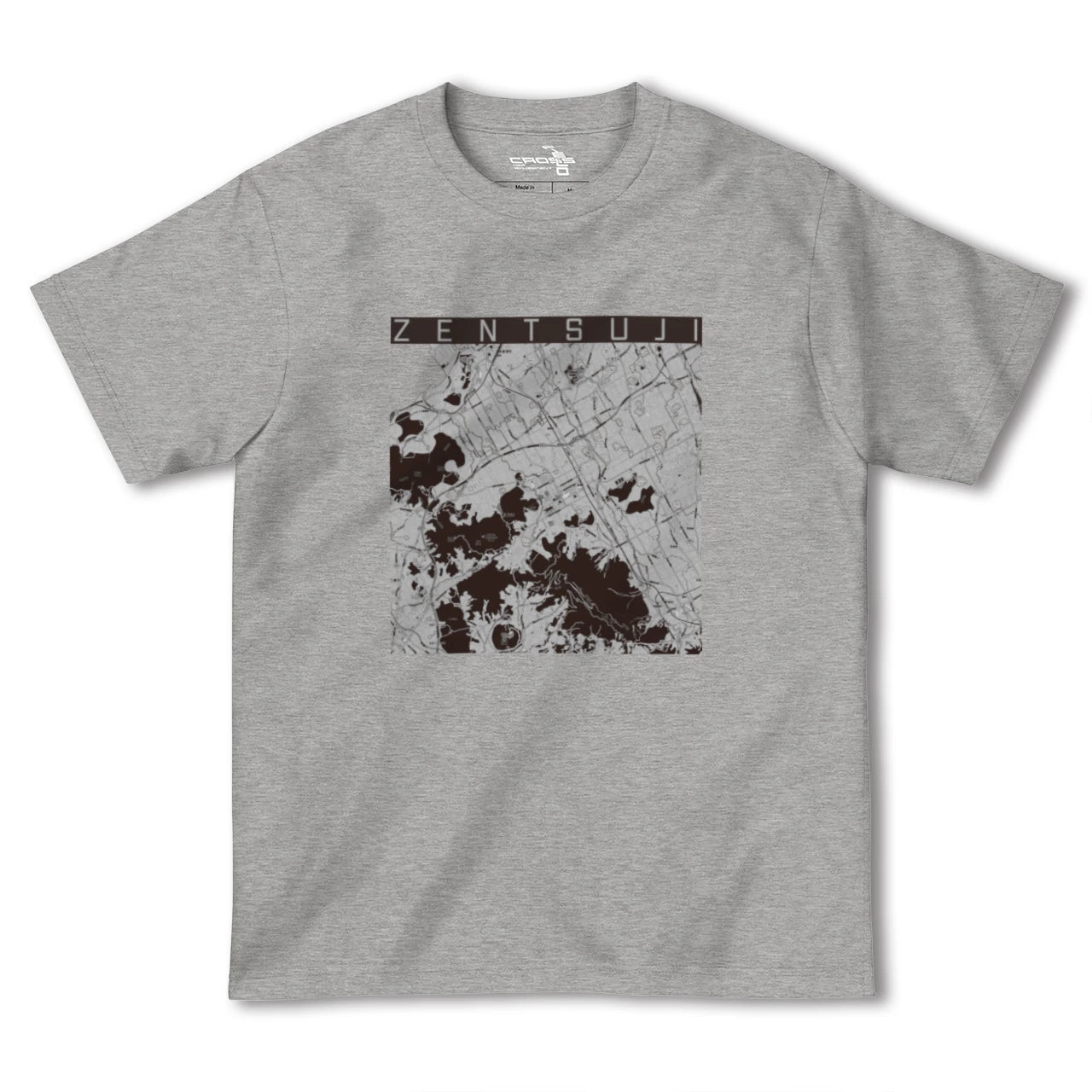 【善通寺(香川県)】地図柄ヘビーウェイトTシャツ