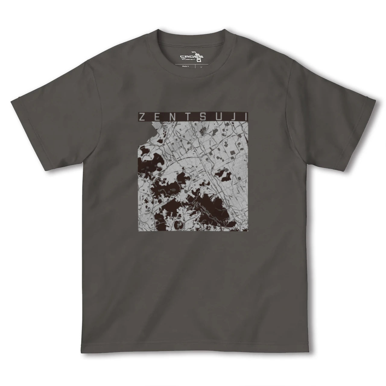 【善通寺(香川県)】地図柄ヘビーウェイトTシャツ