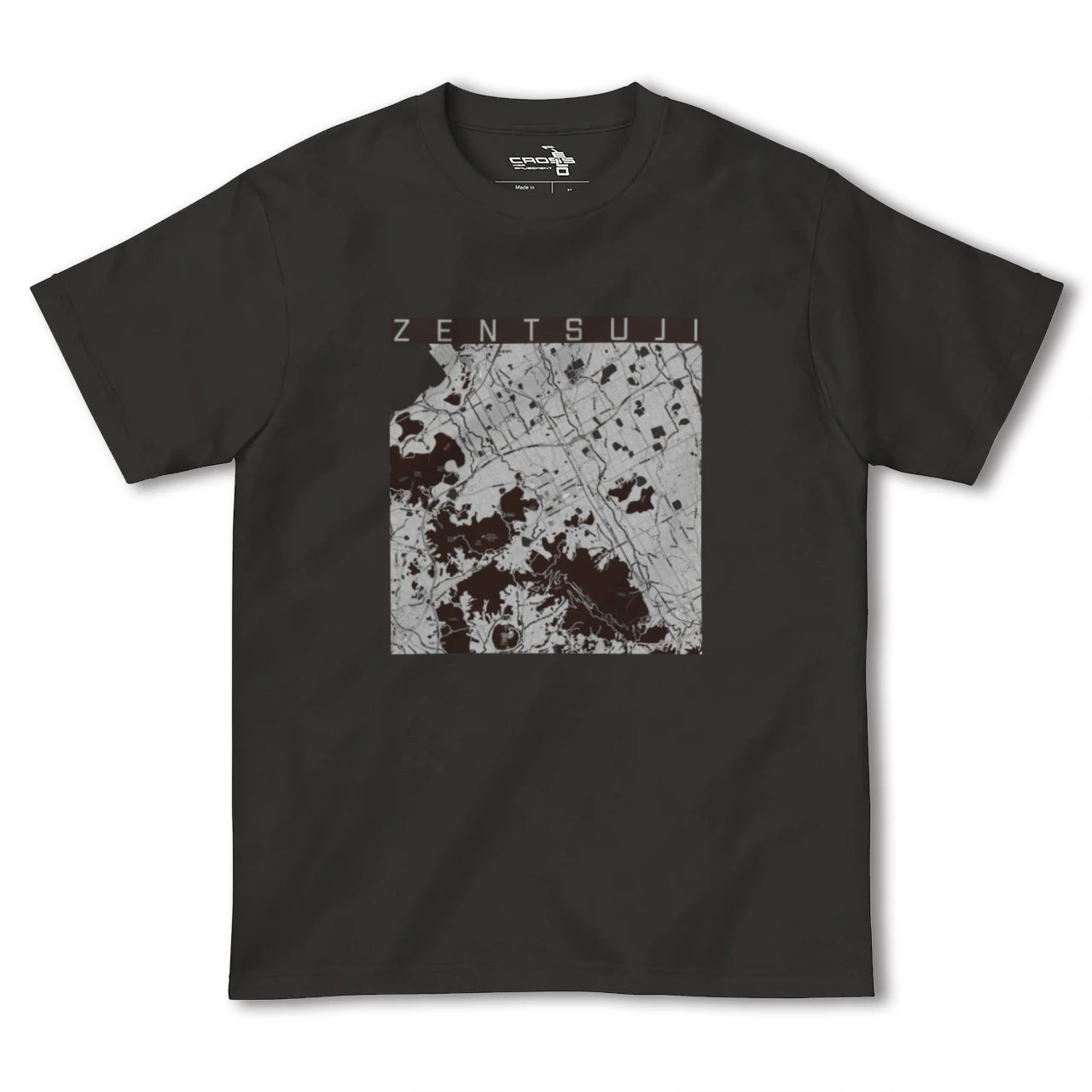 【善通寺(香川県)】地図柄ヘビーウェイトTシャツ
