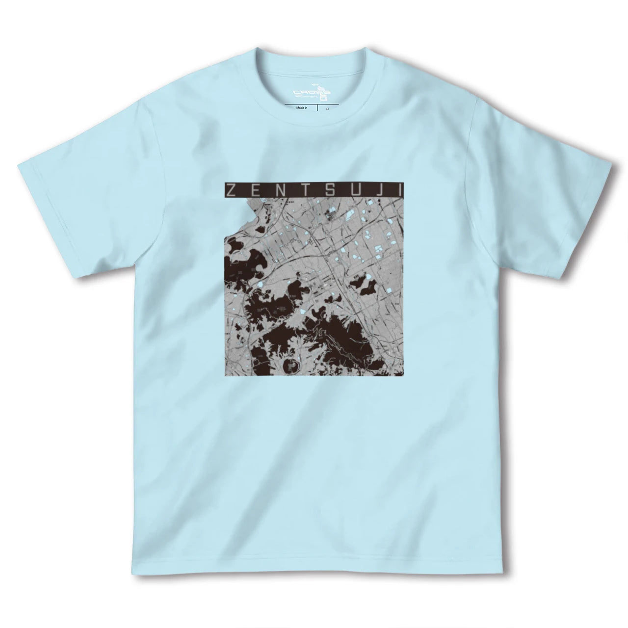 【善通寺(香川県)】地図柄ヘビーウェイトTシャツ