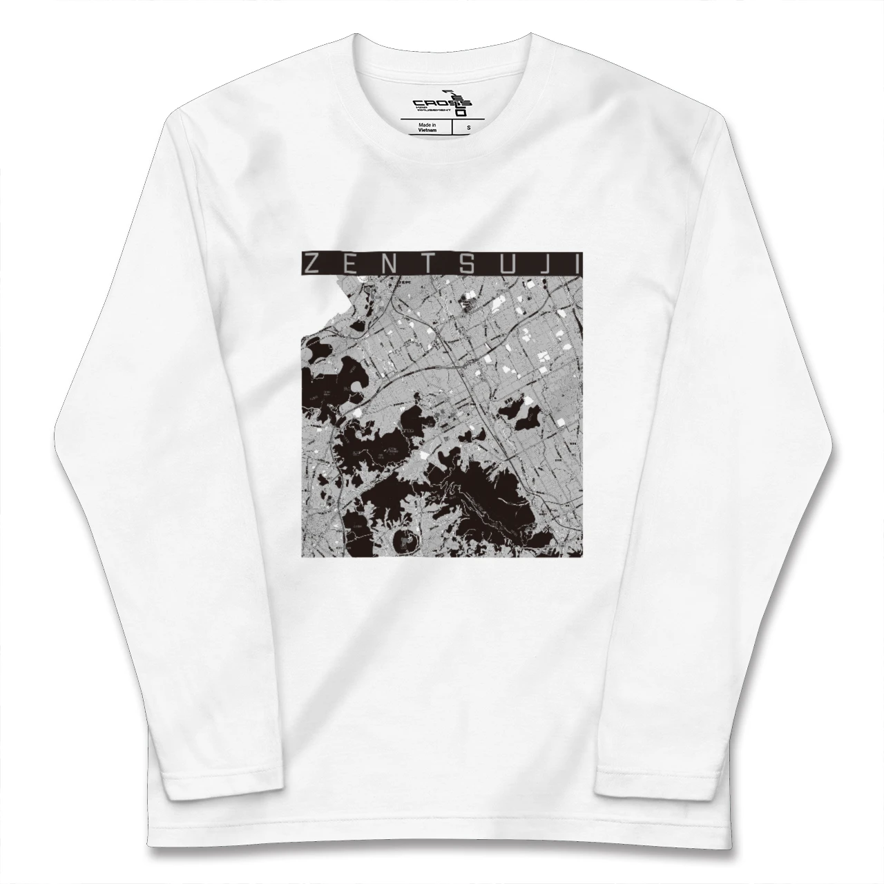 【善通寺(香川県)】地図柄ロングスリーブTシャツ