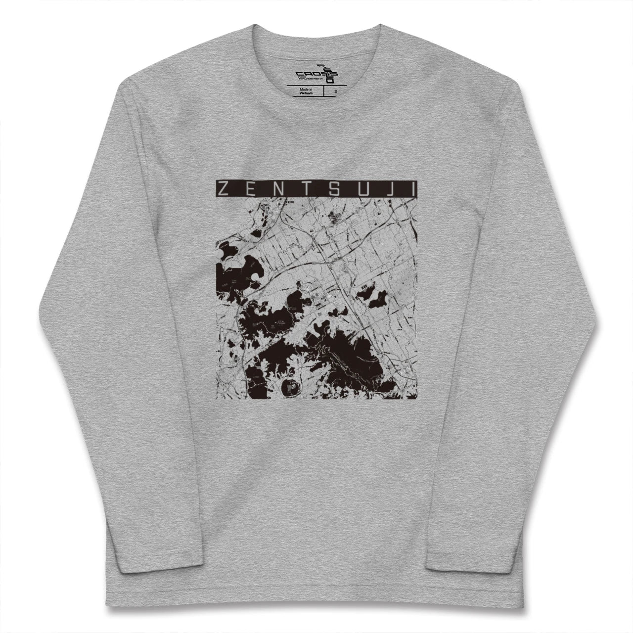 【善通寺(香川県)】地図柄ロングスリーブTシャツ